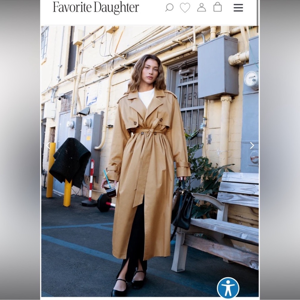 Favorite Daughter Camel Trench Coat